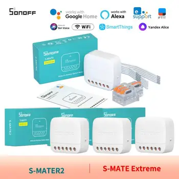 SONOFF S-MATE Extreme Switch Mate S-MATE2 работает с лампочкой SONOFF MINI-R4 extreme switch MINI-R3 M5 L3 light strip S31 B02