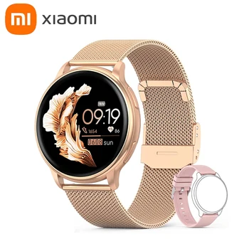 Xiaomi New Y33 Bluetooth Call Smart Watch Женские часы с пользовательским циферблатом, спортивный фитнес-трекер, умные часы с сердечным ритмом для Android IOS