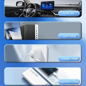 Автомобильный вентилятор USB с регулируемой универсальной портативной скоростью вращения Автоматический вентилятор охлаждения воздуха Электрический размораживатель Портативное зеркало заднего вида AC 3