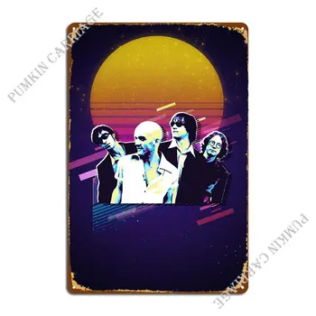 Плакат с металлической табличкой величайших рок-групп, Гаражная живопись, забавные таблички для создания жестяной вывески. плакат