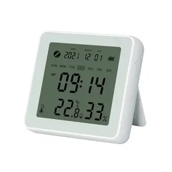 Умный датчик температуры и влажности Tuya, гигрометр для умного дома, приложение SmartLife для помещений, работает с Alexa Assistant