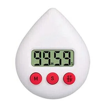 Цифровые часы для ванной Комнаты Водонепроницаемые Часы для душа Таймер Температуры Влажности Визуальный Таймер обратного отсчета Настенные часы Белого цвета